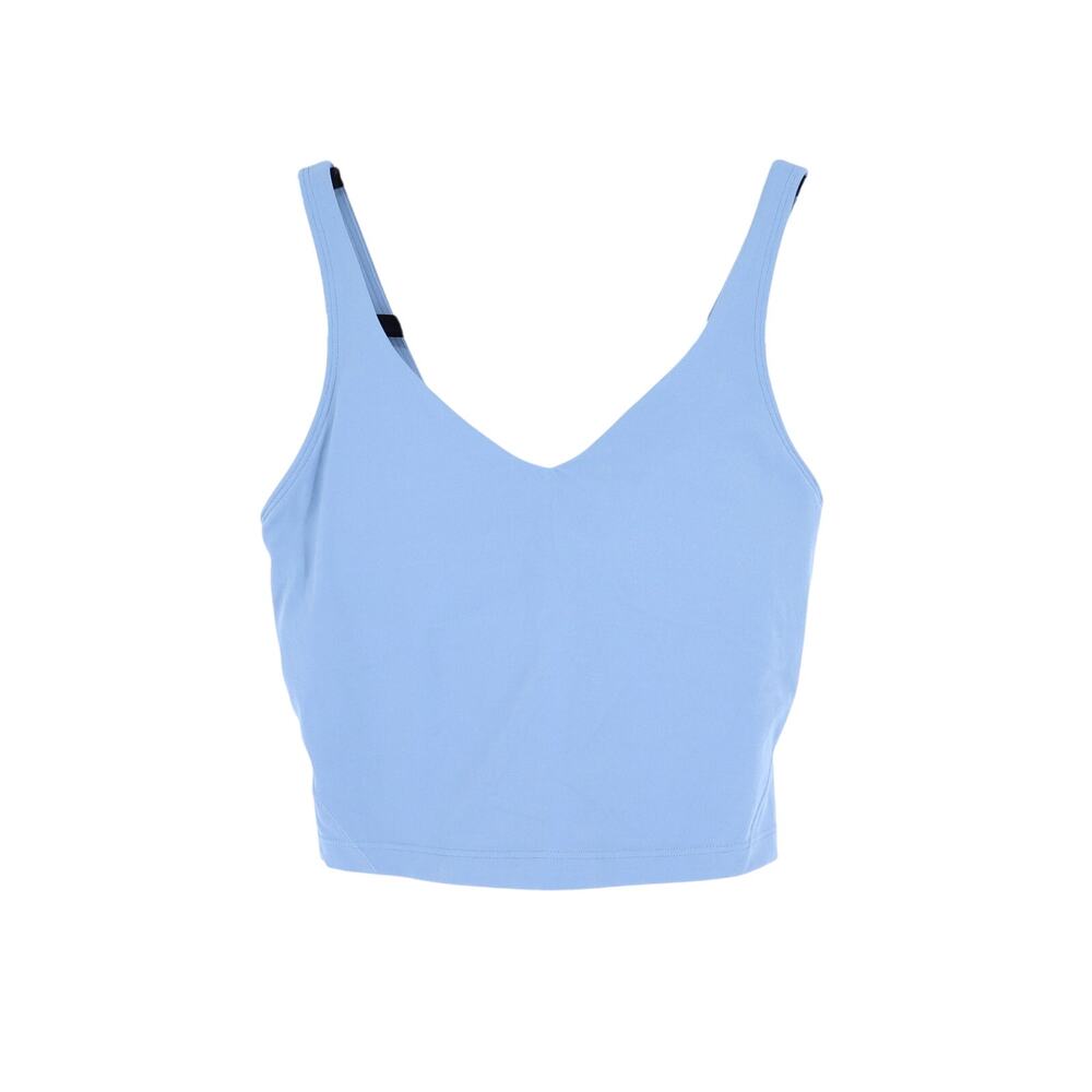 LULULEMON Align Cropped Tank Top Chambray Blue Yoga Active Women's 4
